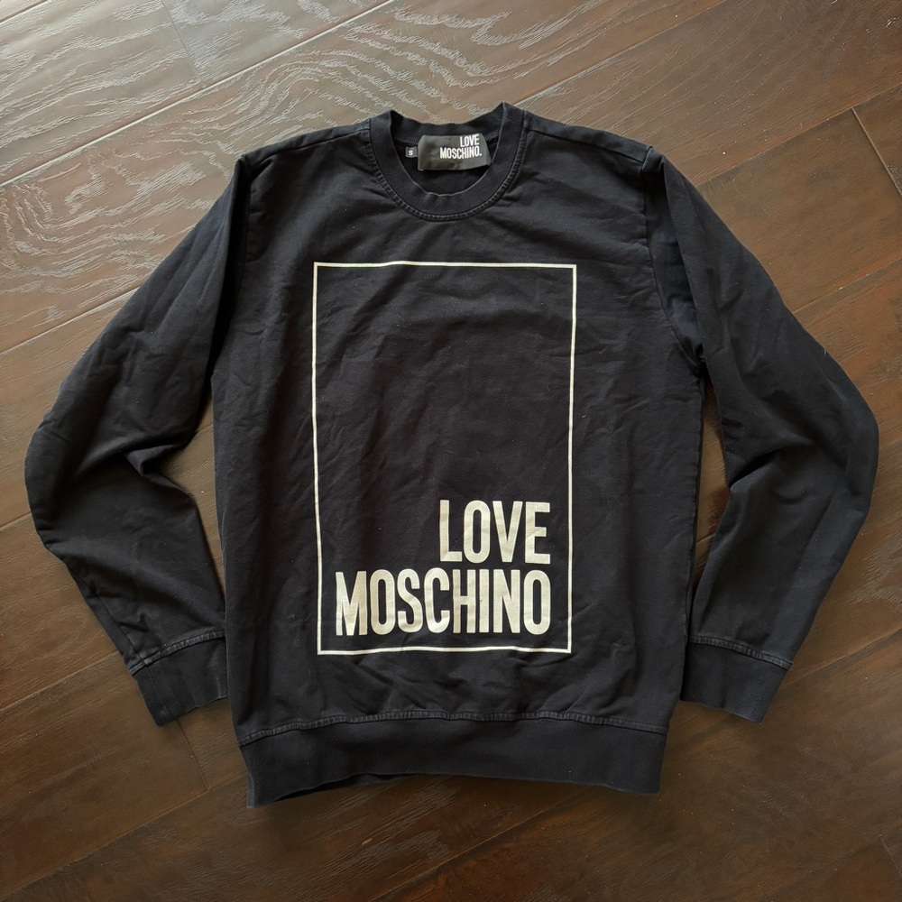 Love Moschino Long Sleeve Black Sweatshirt